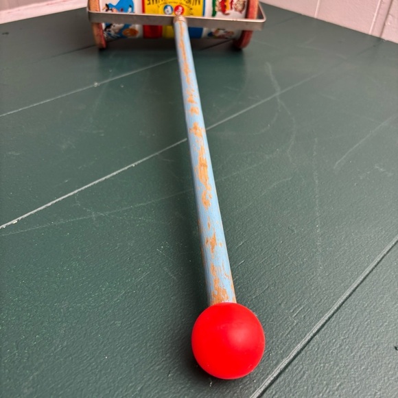Vintage 1950 Fisher-Price Musical Chime roller toy with nursery rhymes - Picture 7 of 13